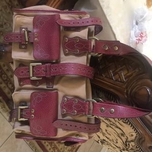 Mulberry canvas handbag
